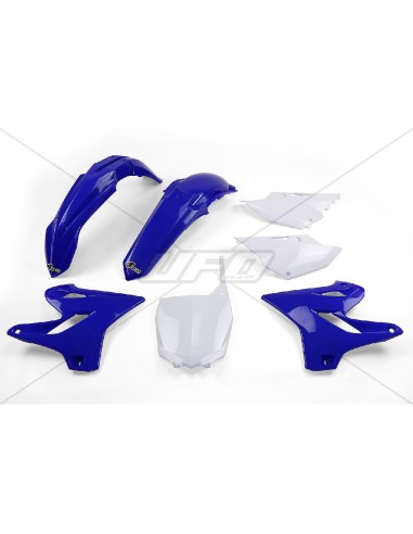 UFO KOMPLET PLASTIKÓW YAMAHA YZ 125 '15-'21, YZ 250 '15-'21 KOLOR OEM (NIEBIESKI/BIAŁY) (YA319E999)