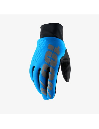 100 PROCENT RĘKAWICE ZIMOWE CROSS/ENDURO MODEL HYDROMATIC BRISKER BLUE (WODOODPORNE) KOLOR NIEBIESKI ROZMIAR S STARY KOD