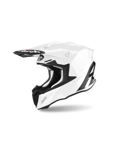 AIROH WYPRZEDAŻ KASK CROSS / ENDURO / ATV / QUAD TWIST 2.0 WHITE GLOSS KOLOR BIAŁY POŁYSK ROZMIAR S