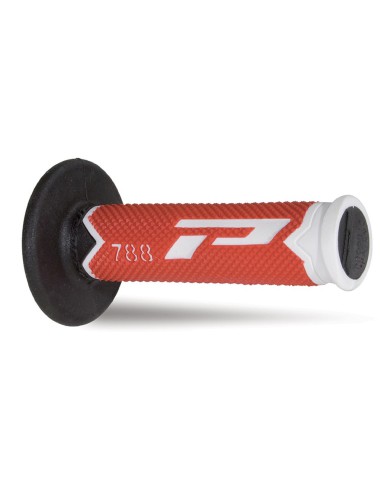 PROGRIP MANETKI PG788 OFF ROAD (22+25MM, DŁ.115MM) KOLOR BIAŁY/CZERWONY/CZARNY (TRÓJSKŁADNIKOWE)(788-216)