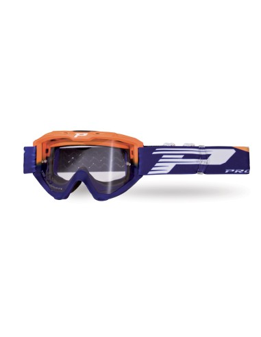 PROGRIP GOGLE PG3450-275 LS RIOT KOLOR POMARAŃCZOWY FLUO NIEBIESKI (SZYBA PG3210, NO FOG, NO SCRACHT) (3450-275 TR) - PROMOCJA -