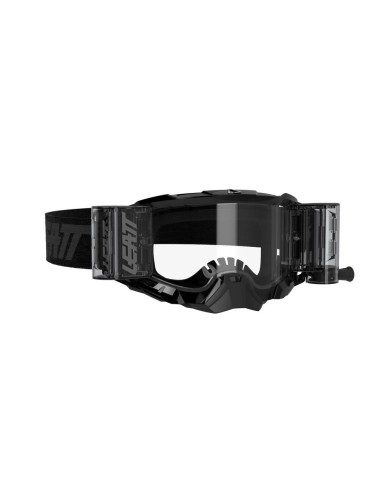 LEATT GOGLE VELOCITY 5.5 ROLL-OFF GOGGLE BLACK CLEAR 83% - KOLOR CZARNY SZYBKA PRZEŹROCZYSTA