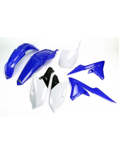 UFO KOMPLET PLASTIKÓW YAMAHA YZF 250 '14-'18, YZF 450 '14-'17 KOLOR OEM '18 (NIEBIESKI/BIAŁY/CZARNY) (YA318E999K)