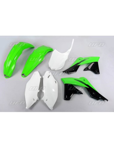 UFO KOMPLET PLASTIKÓW KAWASAKI KXF 250 '13-'16 KOLOR OEM'16 (ZIELONY/BIAŁY/CZARNY)(KA221E999A)