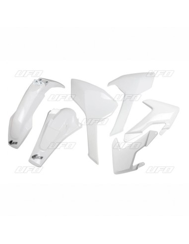 UFO KOMPLET PLASTIKÓW HUSQVARNA TE/TX 125/250/300 '17-19, FE 250/350/450/501 '17-19 KOLOR OEM '19 (BIAŁY) (HU618E999W)