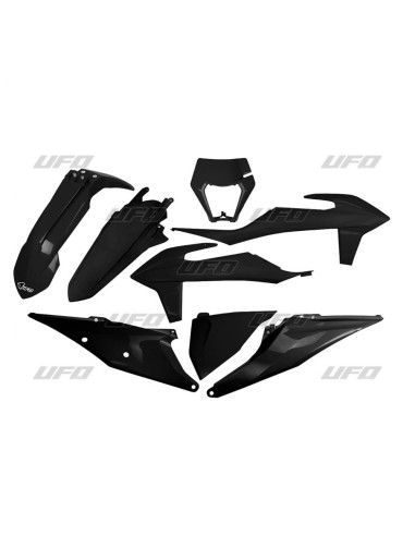 UFO KOMPLET PLASTIKÓW KTM EXC 125 '20-'21, EXC 250 / 300 TPI '20-'23, EXC-F 250 / 350 / 450 / 500 '20-'23 Z OSŁONĄ LAMPY KOLOR