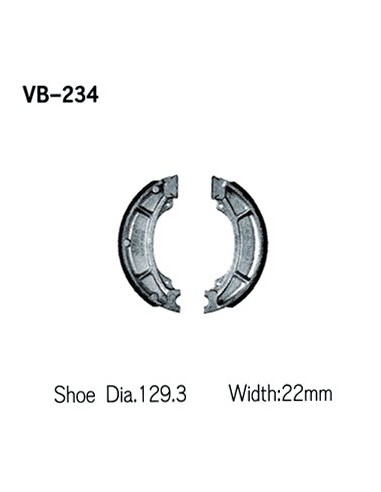 VESRAH SZCZĘKI HAMULCOWE YAMAHA YZ 125 '84, YZ 250 '82-84, YZ 465 '80-82, YZ 490 '82-84, IT 250 '84, IT 465 '81-82, IT 490