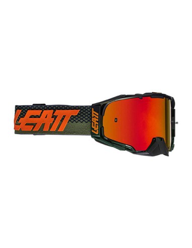 LEATT GOGLE VELOCITY 6.5 IRIZ GOGGLE CACTUS LENS RED 28% - ZIELONY/CZARNY SZYBKA LUSTRZANA CZERWONA