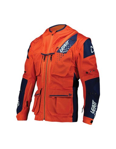 LEATT KURTKA MOTO 5.5 ENDURO JACKET ORANGE KOLOR POMARAŃCZOWY/GRANATOWY ROZMIAR M