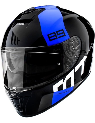 MT WYPRZEDAŻ KASK INTEGRALNY BLADE 2 SV 89 B7 GLOSS PEARL BLUE KOLOR CZARNY/NIEBIESKI ROZMIAR XS