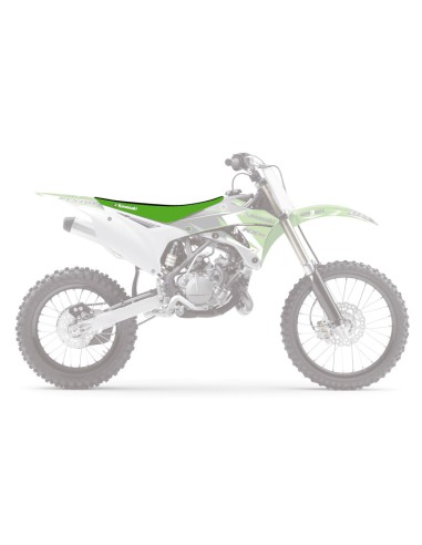 BLACKBIRD POKROWIEC / POSZYCIE NA SIEDZENIE KAWASAKI KX 85 '14-'23 DOUBLE GRIP 3 KOLOR CZARNY ZIELONY