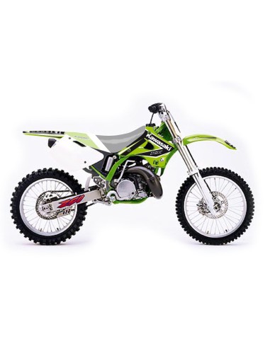 BLACKBIRD KOMPLET NAKLEJEK (OKLEIN) KAWASAKI KX 125/250 '94-'98 DREAM 4 KOLOR ZIELONY CZARNY