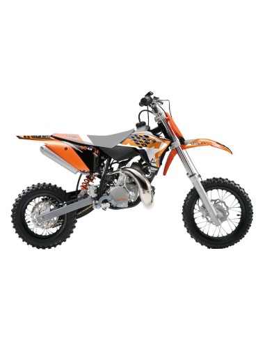 BLACKBIRD KOMPLET NAKLEJEK (OKLEIN) KTM SX 50 '09-'15 DREAM 4 KOLOR POMARAŃCZOWY CZARNY