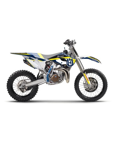 BLACKBIRD KOMPLET NAKLEJEK (OKLEIN) HUSQVARNA TC 85 '14-'17 DREAM 4 KOLOR NIEBIESKI ŻÓŁTY