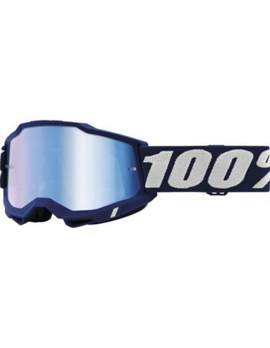 100 PROCENT GOGLE MODEL ACCURI 2 DEEPMARINE - MIRROR BLUE LENS - KOLOR GRANATOWY/BIAŁY SZYBKA NIEBIESKIE LUSTRO