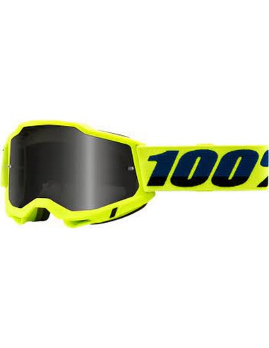 100 PROCENT GOGLE MODEL ACCURI 2 SAND YELLOW - SMOKE LENS - KOLOR ŻÓŁTY SZYBKA PRZYCIEMNIANA STARY KOD: 50222-102-04