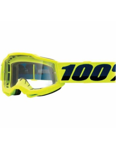 100 PROCENT GOGLE MODEL ACCURI 2 YOUTH JUNIOR YELLOW - CLEAR LENS - KOLOR ŻÓŁTY SZYBKA PRZEŹROCZYSTA