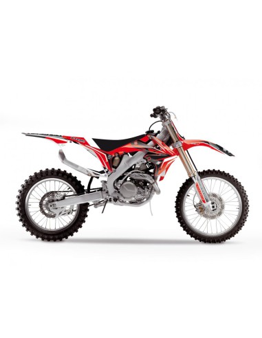 BLACKBIRD KOMPLET NAKLEJEK (OKLEIN) + POKROWIEC POSZYCIE NA SIEDZENIE HONDA CRF 250R '10-'13, CRF 450R '09-'12 DREAM 4 KOLOR