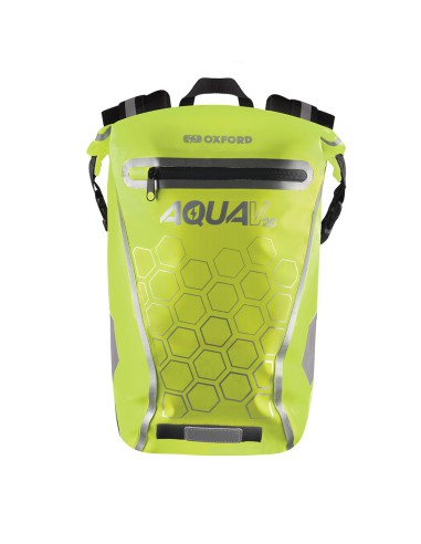 OXFORD PLECAK WODOODPORNY MODEL AQUA V-20 POJEMNOŚĆ 20L KOLOR ŻÓŁTY FLUO/BIAŁY (STARY KOD: OL997)