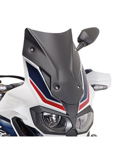 KAPPA SZYBA HONDA CRF 1000L Africa Twin (16-19), CRF 1000L Africa Twin Adventure Sports (18-19) 40 x 31 CM CZARNY MATT