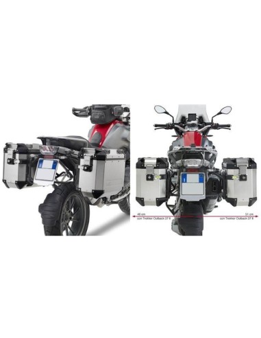 KAPPA STELAŻ KUFRÓW BOCZNYCH MONOKEY CAM SIDE BMW R 1200 GS (13-18), R 1250 GS (19), R 1250 GS Adventure (19) - POD KUFRY KFR