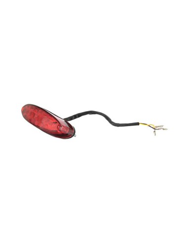 POLISPORT LAMPA TYLNA RSP 2.0 LED LIGHT 1,1/0,2 (TYLNE + STOP) Z HOMOLOGACJĄ KOLOR CZERWONY (107X30MM)