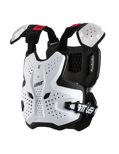 LEATT OSŁONA KLATKI PIERSIOWEJ (BUZER) CHEST PROTECTOR 3.5 PRO WHITE KOLOR BIAŁY