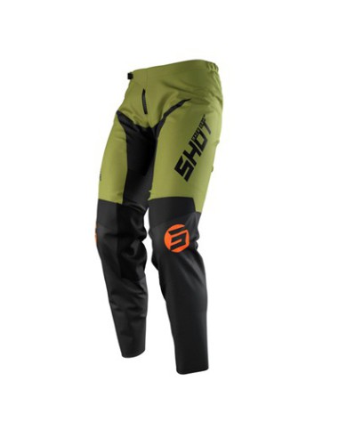 SHOT RACING WYPRZEDAŻ SPODNIE CROSS/ENDURO PANTS DEVO STORM KAKI KOLOR KHAKI ZIELONY ROZMIAR 28