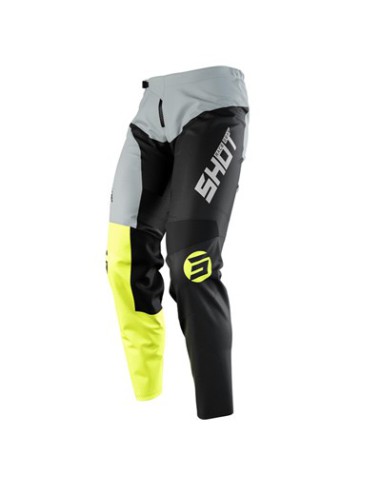 SHOT RACING WYPRZEDAŻ SPODNIE CROSS/ENDURO PANTS DEVO STORM NEON YELLOW KOLOR ŻÓŁTY FLUO ROZMIAR 30