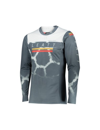 LEATT KOSZULKA MOTO 5.5 ULTRAWELD JERSEY GIRAFFE KOLOR SZARY/BIAŁY ROZMIAR S