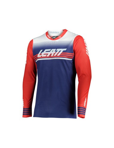 LEATT KOSZULKA MOTO 5.5 ULTRAWELD JERSEY ROYAL KOLOR GRANATOWY/CZERWONY ROZMIAR S