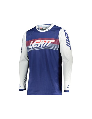 LEATT KOSZULKA MOTO 4.5 LITE JERSEY ROYAL KOLOR GRANATOWY/BIAŁY ROZMIAR S