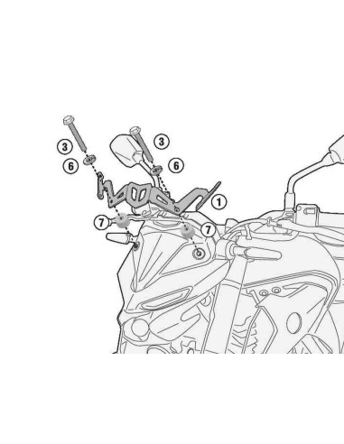 KAPPA MOCOWANIE SZYBY 4128SK YAMAHA MT-03 321 (20)