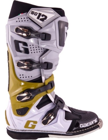 WYPRZEDAŻ GAERNE BUTY CROSS/ENDURO MODEL SG-12 GREY/MAGNESIUM/WHITE KOLOR SZARY/MAGNESIUM/BIAŁY ROZMIAR 41