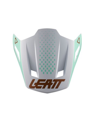 LEATT DASZEK/VISOR DO KASKU MOTO 8.5 V21.1 ICE KOLOR BIAŁY/TURKUSOWY/ZŁOTY (CZĘŚCI ZAMIENNE)