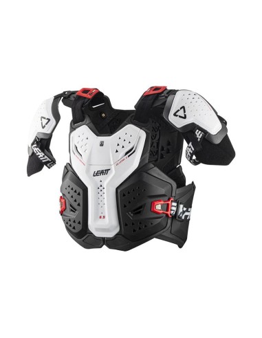 LEATT OSŁONA KLATKI PIERSIOWEJ (BUZER) CHEST PROTECTOR 6.5 PRO WHITE KOLOR BIAŁY/CZARNY ROZMIAR XXL