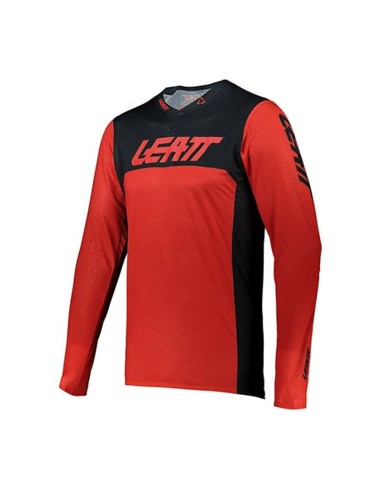 LEATT KOSZULKA MOTO 5.5 ULTRAWELD JERSEY RED KOLOR CZERWONY/CZARNY ROZMIAR S