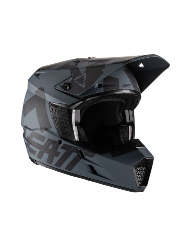 LEATT KASK MOTO 3.5 V22 HELMET GHOST KOLOR CZARNY ROZMIAR L (59-60 cm)