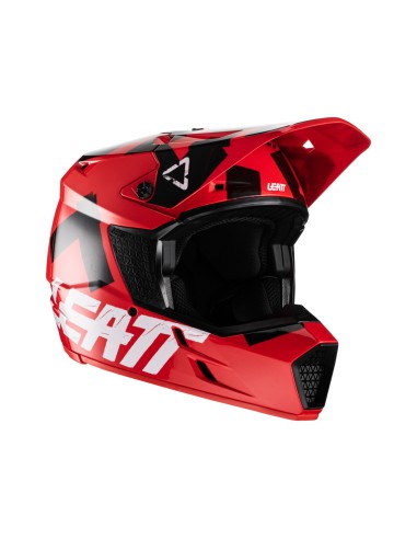 LEATT KASK MOTO 3.5 V22 HELMET RED KOLOR CZERWONY/CZARNY ROZMIAR L (59-60 cm)