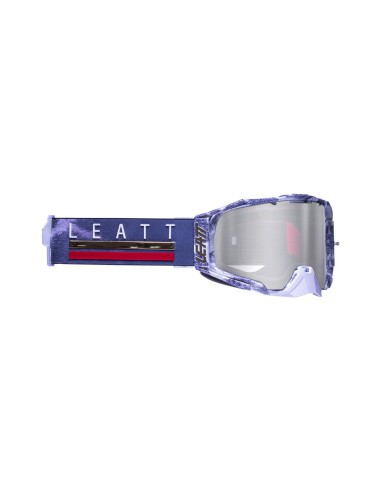 LEATT GOGLE VELOCITY 6.5 IRIZ GOGGLE GIRAFFE LENS SILVER 50% - KOLOR SZARY/BIAŁY SZYBKA LUSTRZANA SREBRNA