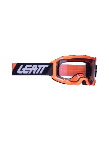 LEATT GOGLE VELOCITY 4.5 GOGGLE NEON ORANGE CLEAR 83% - KOLOR POMARAŃCZOWY FLUO/CZARNY SZYBKA PRZEŹROCZYSTA (PROMOCJA)