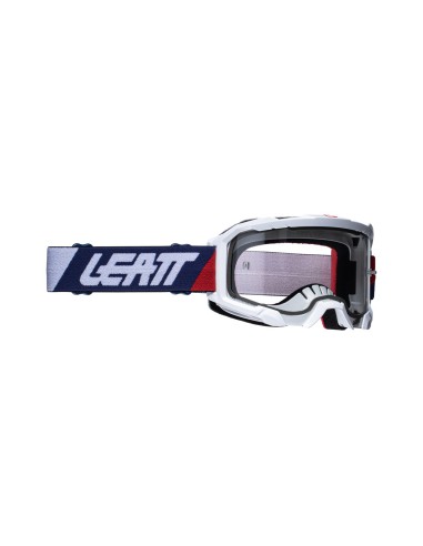 LEATT GOGLE VELOCITY 4.5 GOGGLE ROYAL CLEAR 83% - KOLOR BIAŁY/GRANATOWY SZYBKA PRZEŹROCZYSTA