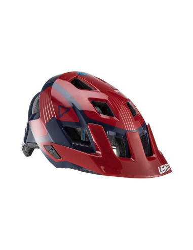 LEATT KASK ROWEROWY (DZIECIĘCY) MTB ALLMTN 1.0 JUNIOR V22 HELMET CHILLI KOLOR CZERWONY/GRANATOWY ROZMIAR XS (50-54 cm)