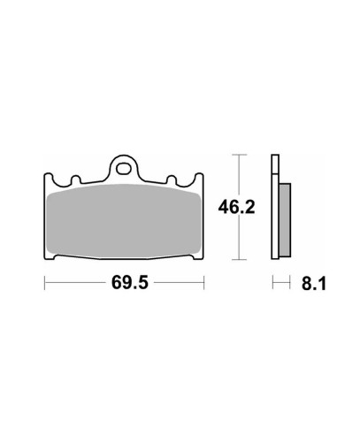 SBS KLOCKI HAMULCOWE KH158 TRACK AND SPORT SINTER KOLOR ZŁOTY (ZAMIENIA MIESZANKĘ RS)