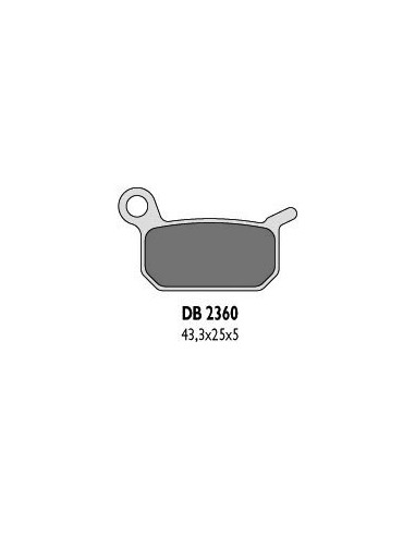 DELTA BRAKING KLOCKI HAMULCOWE KH325 KTM 50/60 TYŁ - ZASTĘPUJĄ DB2360MX-D I DB2360QD-D