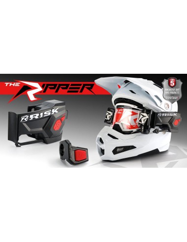 RISK RACING RIPPER AUTOMATED GOGGLE ROLL AUTOMATYCZNY SYSTEM ROLL-OFF BLUETOOTH