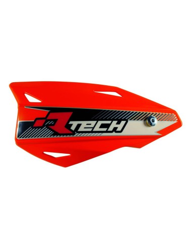 RACETECH (RTECH) OSŁONY RĄK (HANDBARY) VERTIGO CROSS/ENDURO KOLOR POMARAŃCZOWY NEON (Z MOCOWANIAMI DO KIEROWNICY)