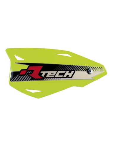 RACETECH (RTECH) OSŁONY RĄK (HANDBARY) VERTIGO CROSS/ENDURO KOLOR ŻÓŁTY NEON (Z MOCOWANIAMI DO KIEROWNICY)