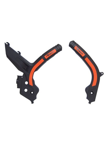 RACETECH (RTECH) OSŁONY RAMY (KOMPLET) BI-MATERIAL SUPER GRIP KTM SX 125/150/250 '19-21, SXF 250/350/450 '19-21, SXF 450 '18-21,