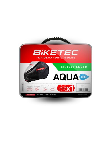 BIKETEC PROMOCJA POKROWIEC WODOODPORNY AQUATEC NA JEDEN ROWER KOLOR CZARNY/SZARY ROZMIAR UNIWERSALNY